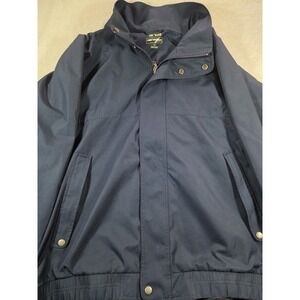 Bollé Golf Men's Jacket Large Navy Blue Lightweight Tech Windbreaker Full Zip